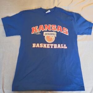 NCAA Kansas Jayhawk Basketball T shirt. NWOT Mens Size Medium.